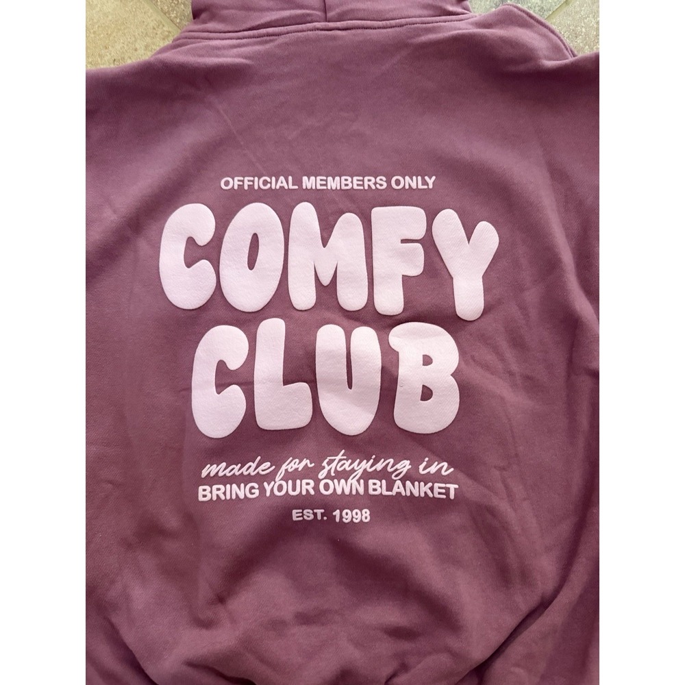 Women's Wild Fable Pink Mauve Comfy Club Oversized Hoodie Size XXS NWT - Picture 6 of 6